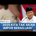 Prabowo Yakin RI Tak akan Impor Beras Lagi pada 2025, Stok 2 Juta Ton: Cadangan Pangan Kita Terbesar